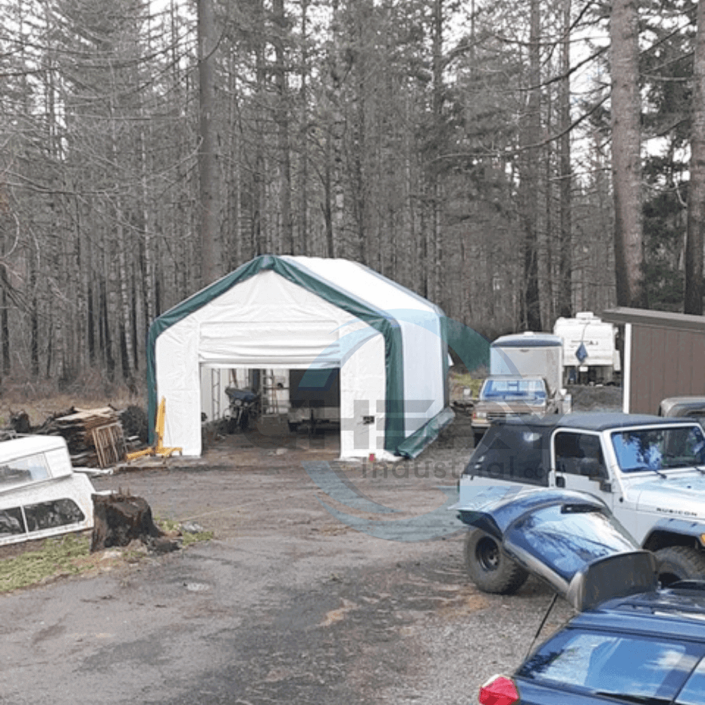 Gold Mountain 20' x 33' Double Truss Storage Shelter – 42 PSF Snow Rated