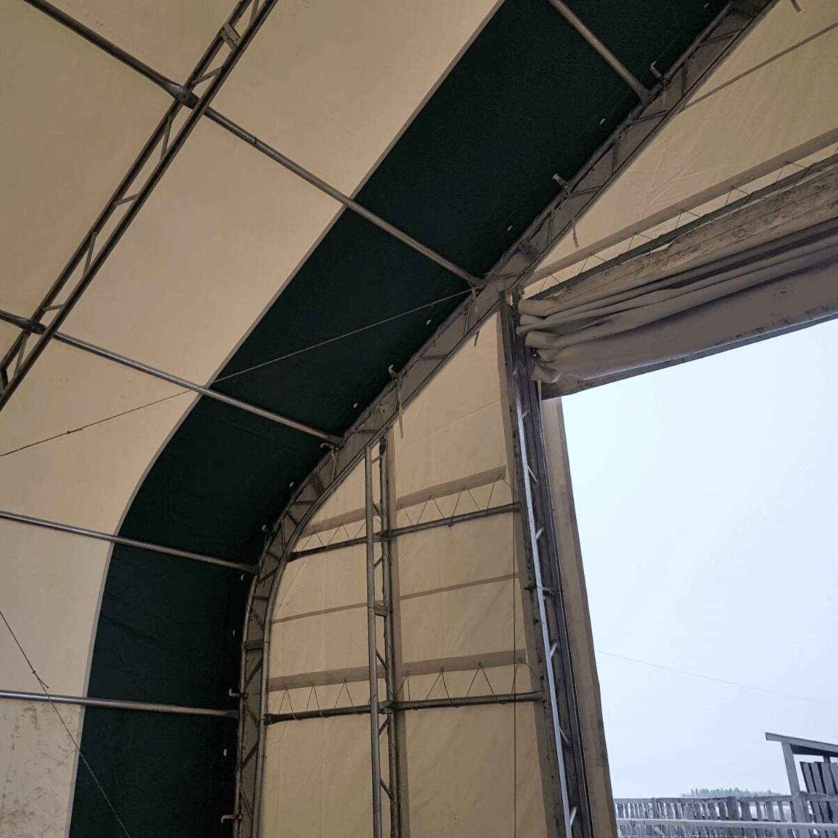 Gold Mountain 40' x 80' Double Truss Storage Shelter – 48 PSF Snow Rated