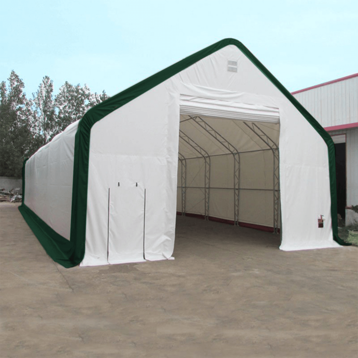 Gold Mountain 40' x 80' Double Truss Storage Shelter – 48 PSF Snow Rated
