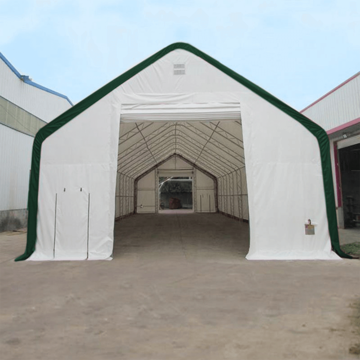 W40'xL80'xH23' Double Truss Storage Shelter