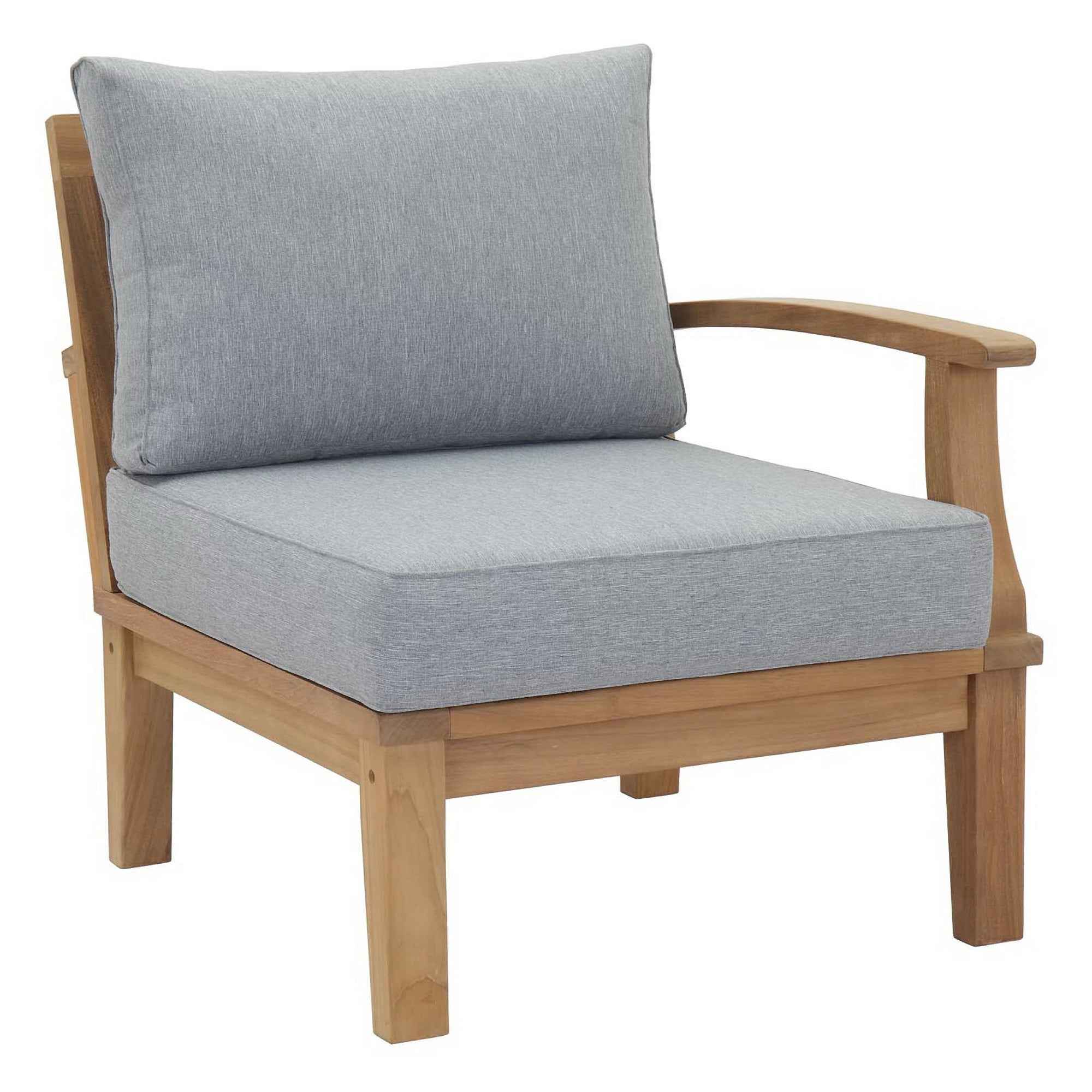 Marina 10-Piece Teak Outdoor Patio Set - Grey Finish by Patio Elegance