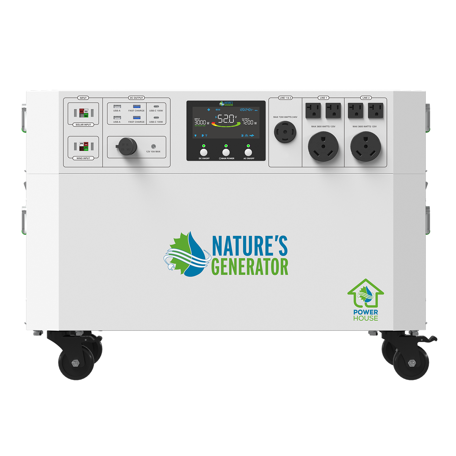 Powerhouse V2 Solar Generator and Transfer Switch