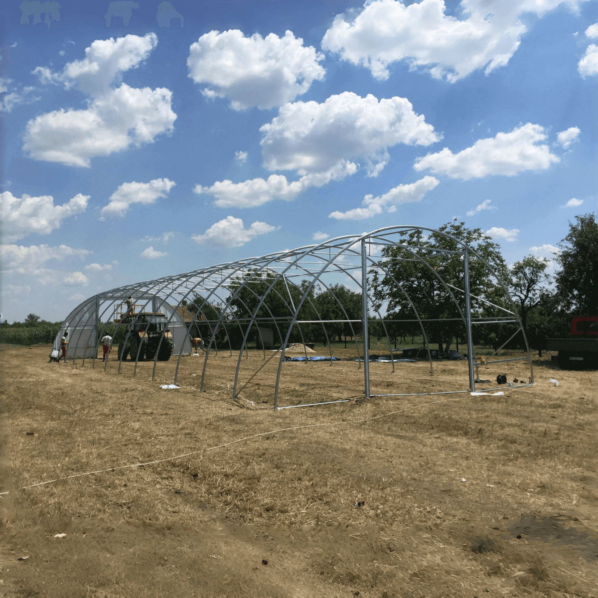 Gold Mountain 30' x 85' Single Truss Arch Storage Shelter – 42 PSF Snow Rated