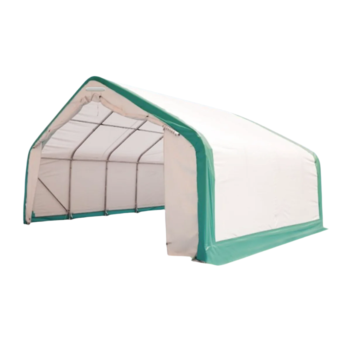 Gold Mountain 20' x 20' Single Truss Storage Shelter – 12' High, PVC