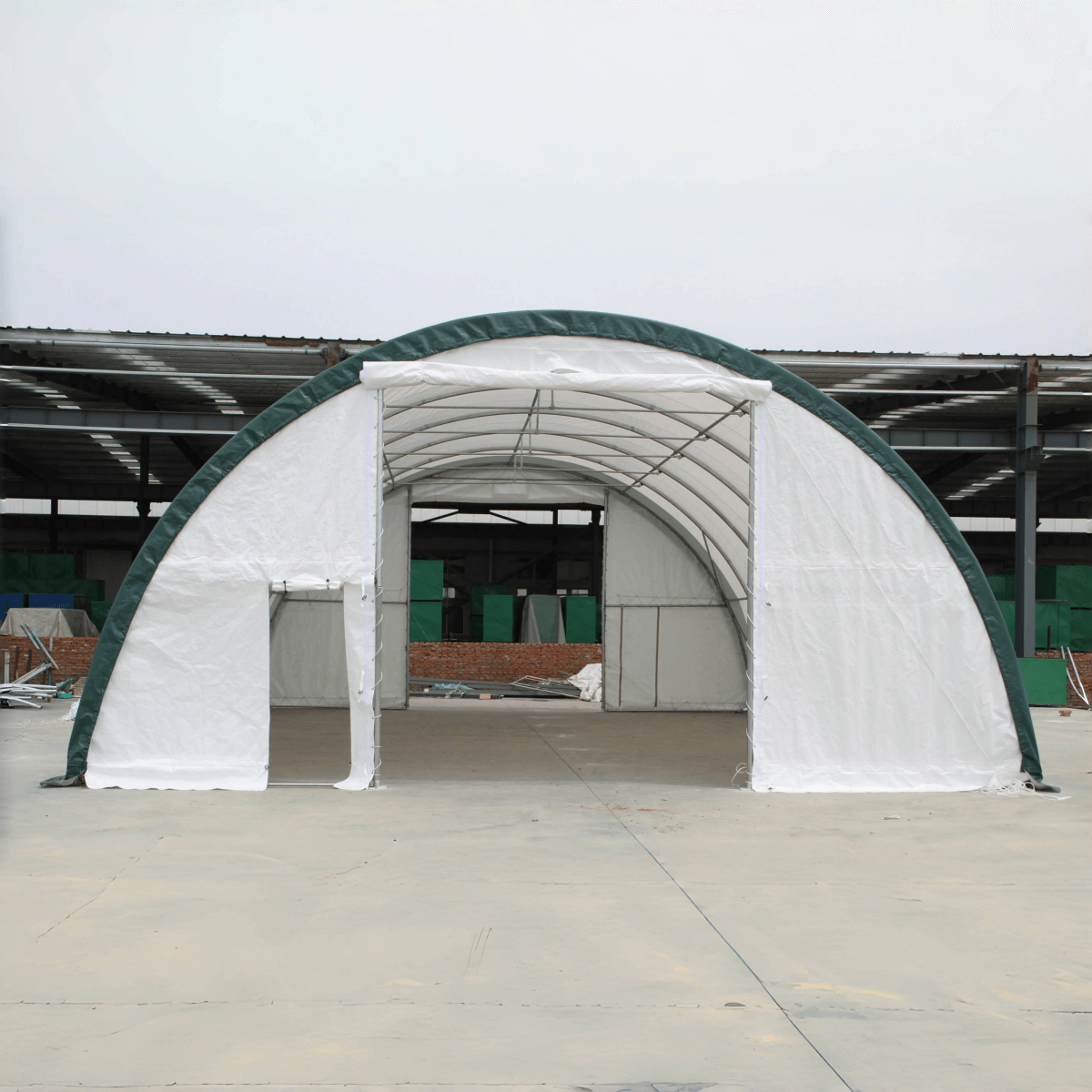 W40'xL80'xH20' Single Truss Arch Storage Shelter
