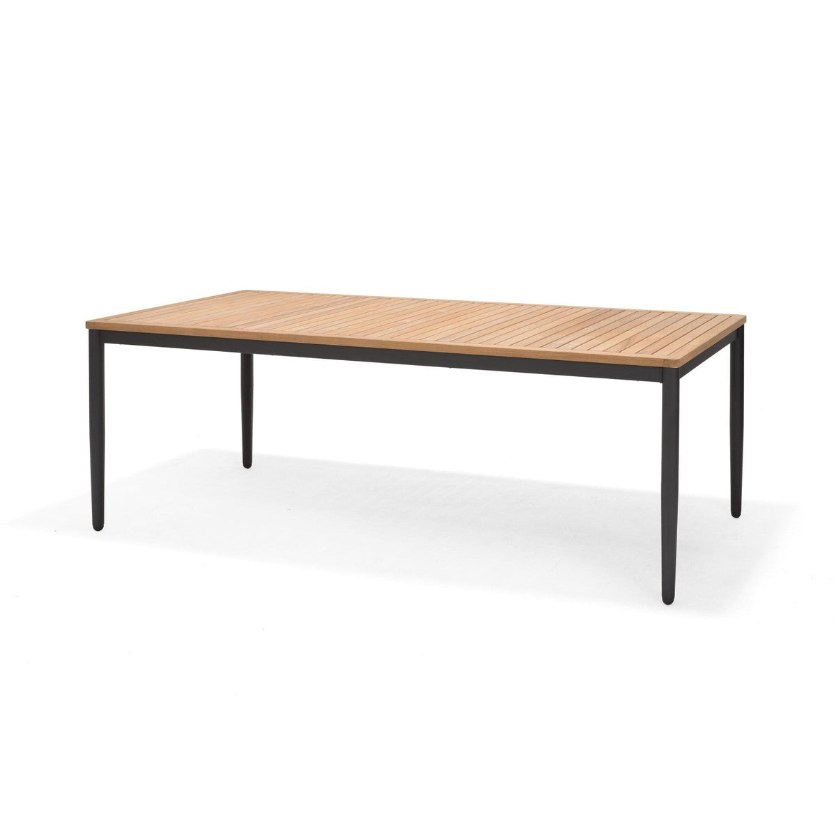 Topaz 78.7" Rectangular Outdoor Dining Table – FSC Teak & Aluminum