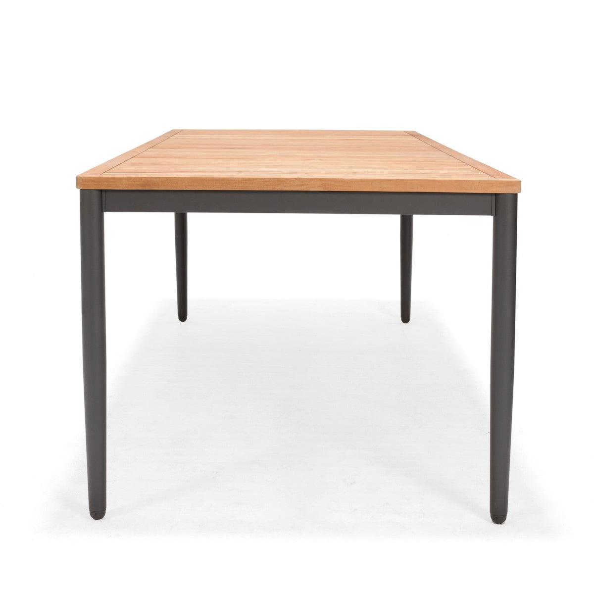 Topaz 78.7" Rectangular Outdoor Dining Table – FSC Teak & Aluminum