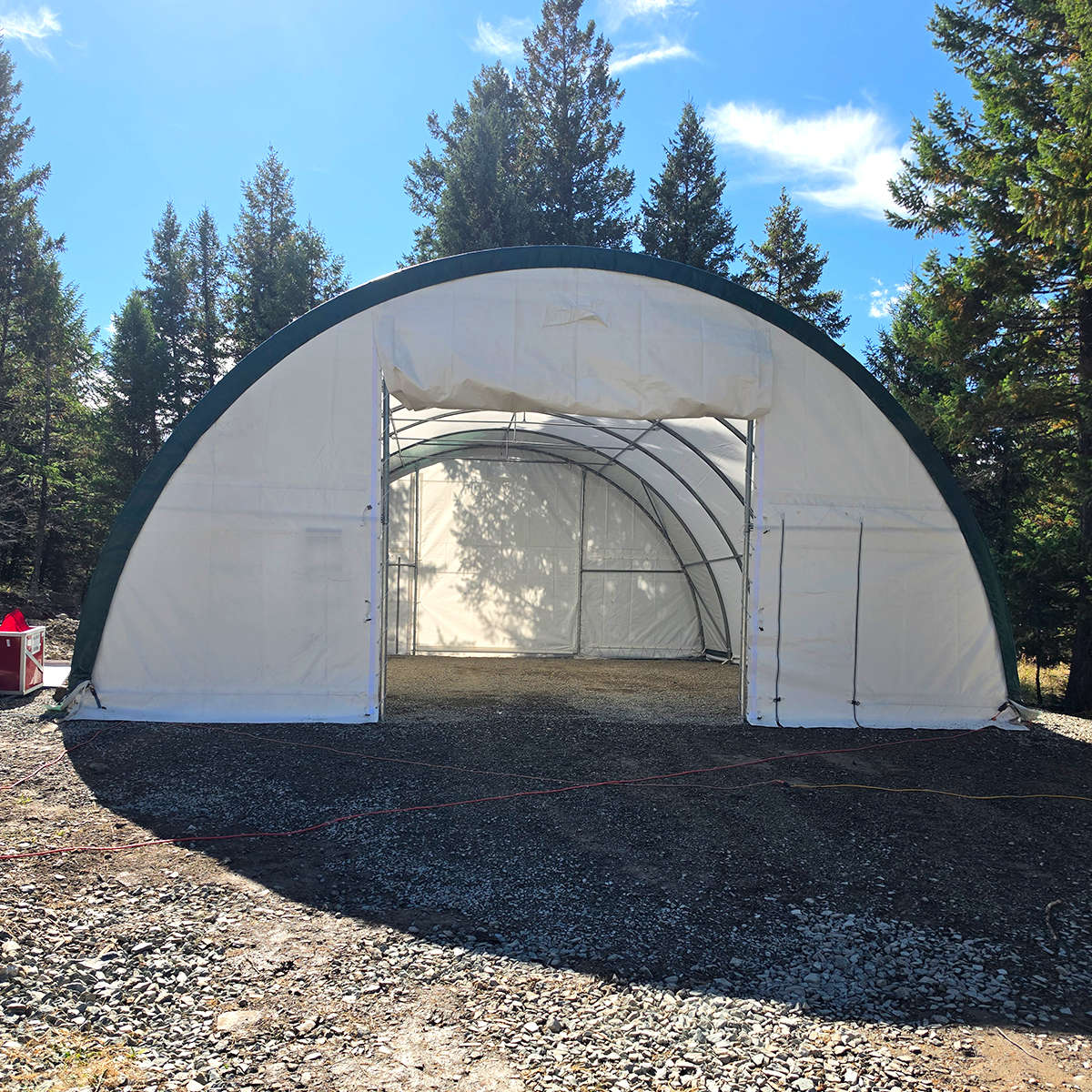 Gold Mountain 30' x 40' Single Truss Storage Shelter – 15' High