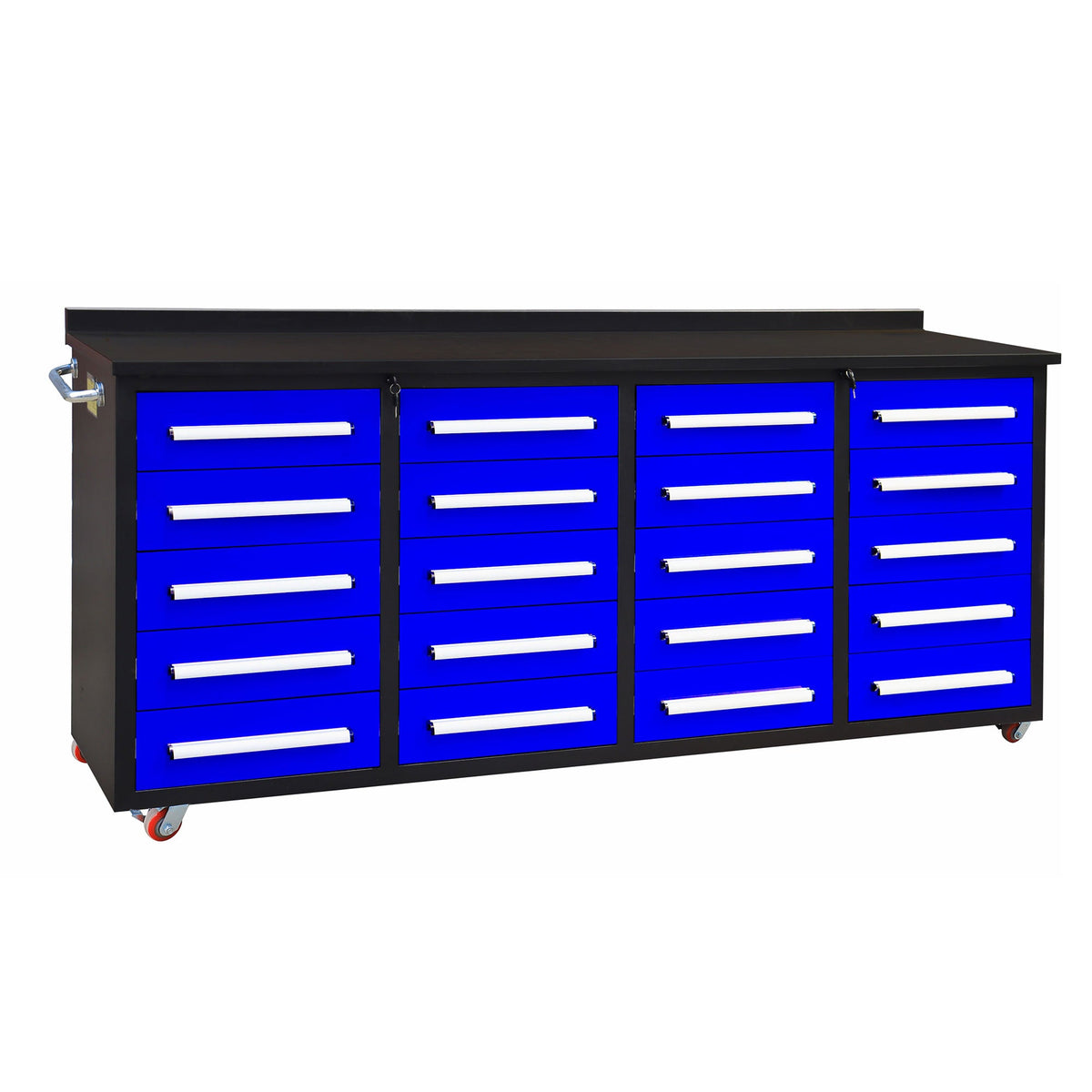 7ft Heavy Duty Garage Workbench Cabinet with 20 Drawers