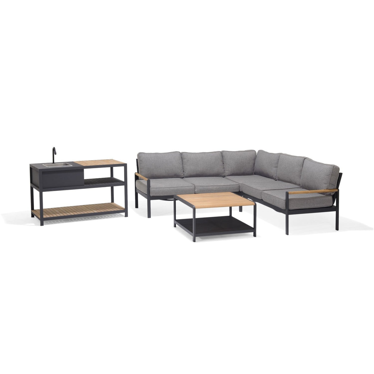 Amber Deluxe Kitchen Corner Set - 4pc - Home Outpost Supply