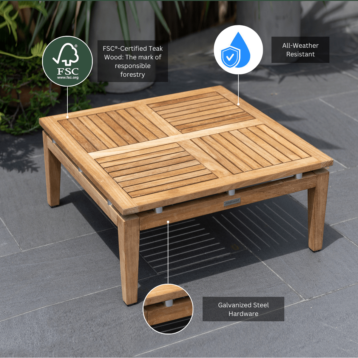 Arno 6pc Corner Set Dark - Home Outpost Supply