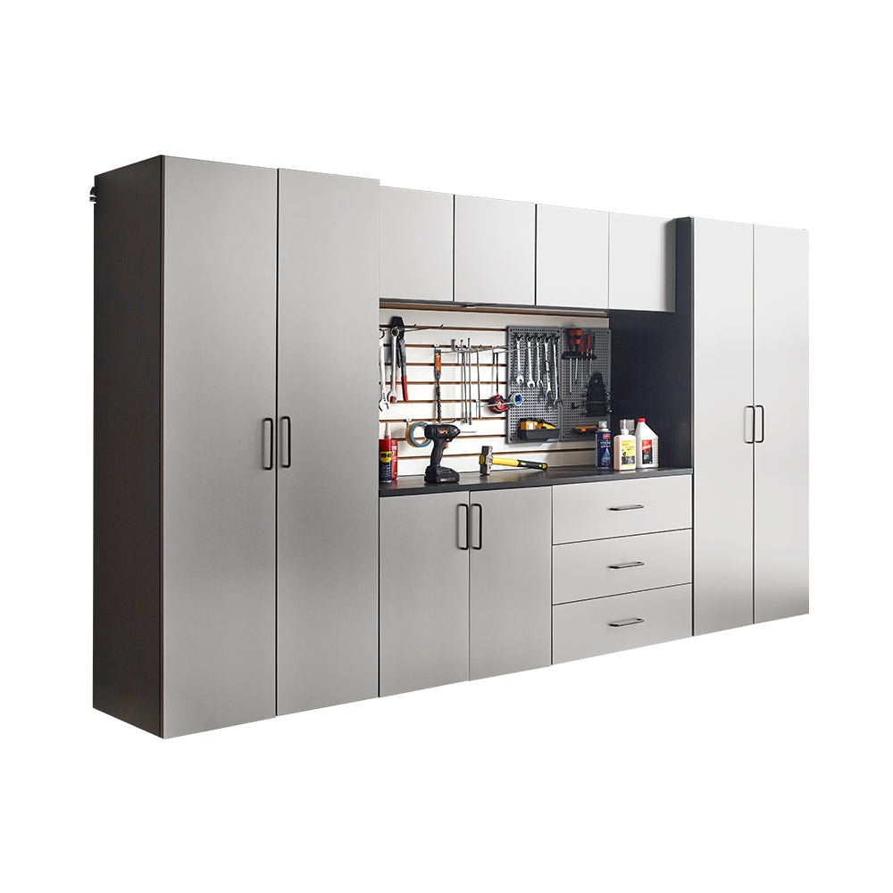 Astro Series 128 in. W x 79 in. H x 20 in. D Garage Cabinet Set A (7-Piece) - Home Outpost Supply