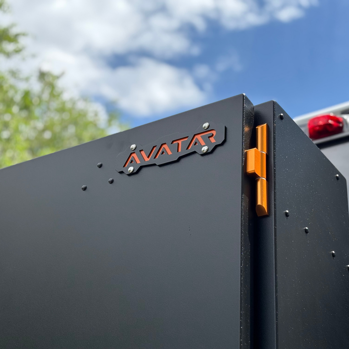 Avatar Offroad Caddie Golf Storage Box mounted on vehicle exterior