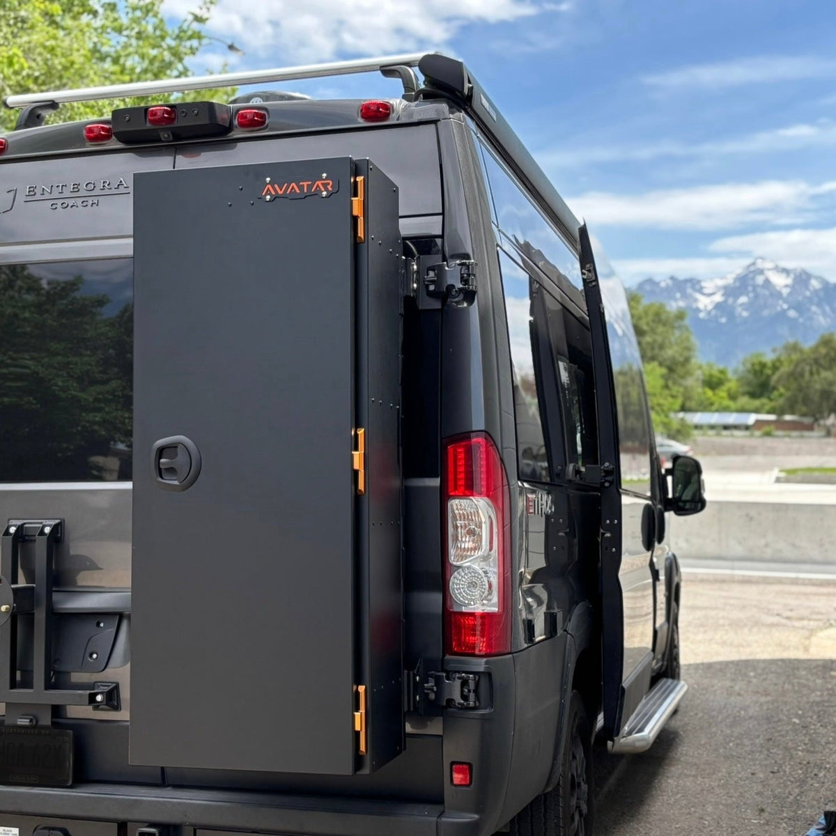 Avatar Offroad Caddie Golf Storage Box mounted on rear of vehicle