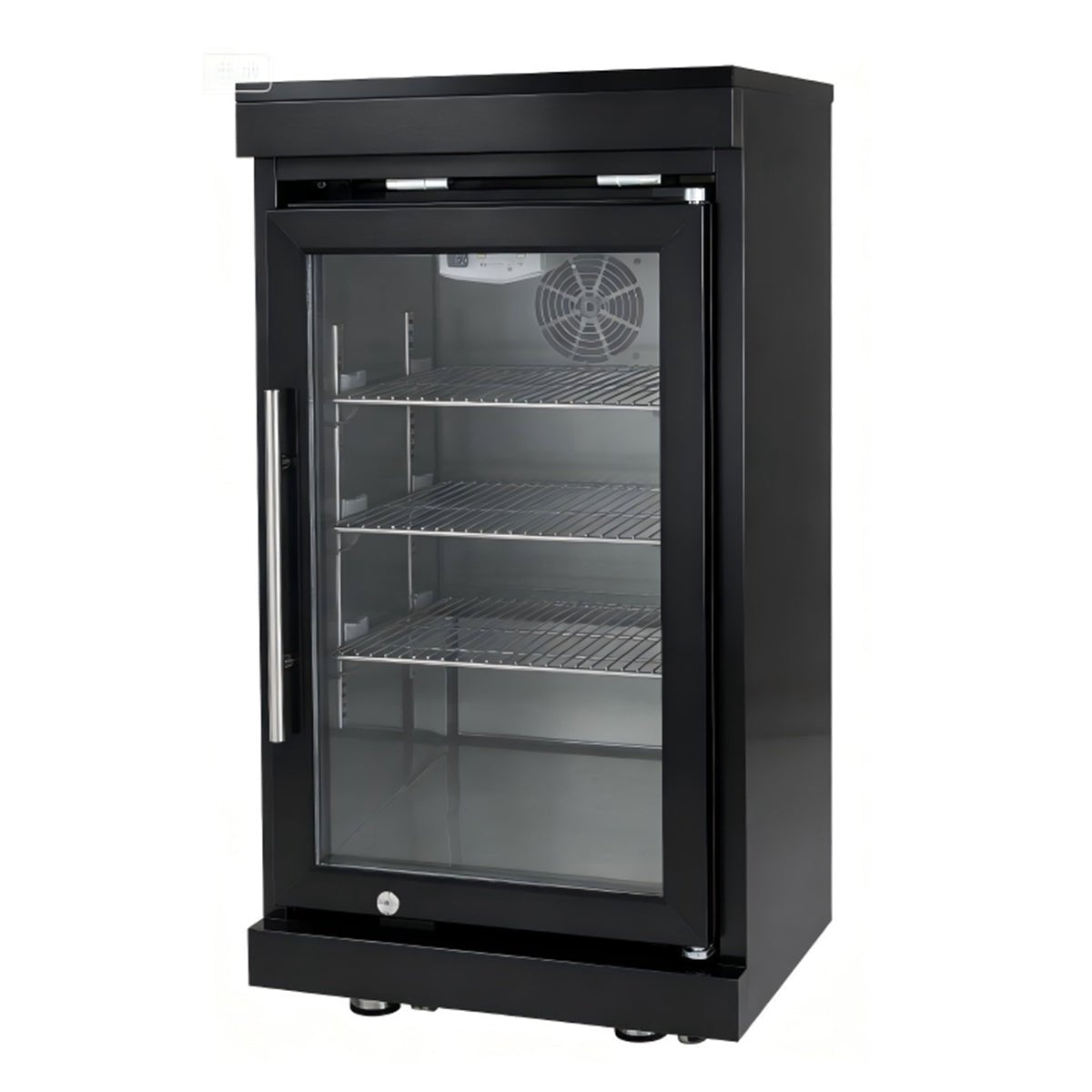 Black Single Door Fridge Cabinet Outdoor Kitchen Islands - Home Outpost Supply