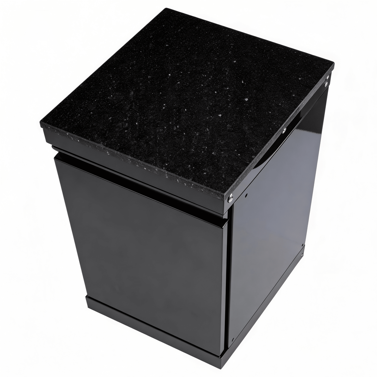 Black Single-door Storage Locker Outdoor Kitchen Islands - Home Outpost Supply