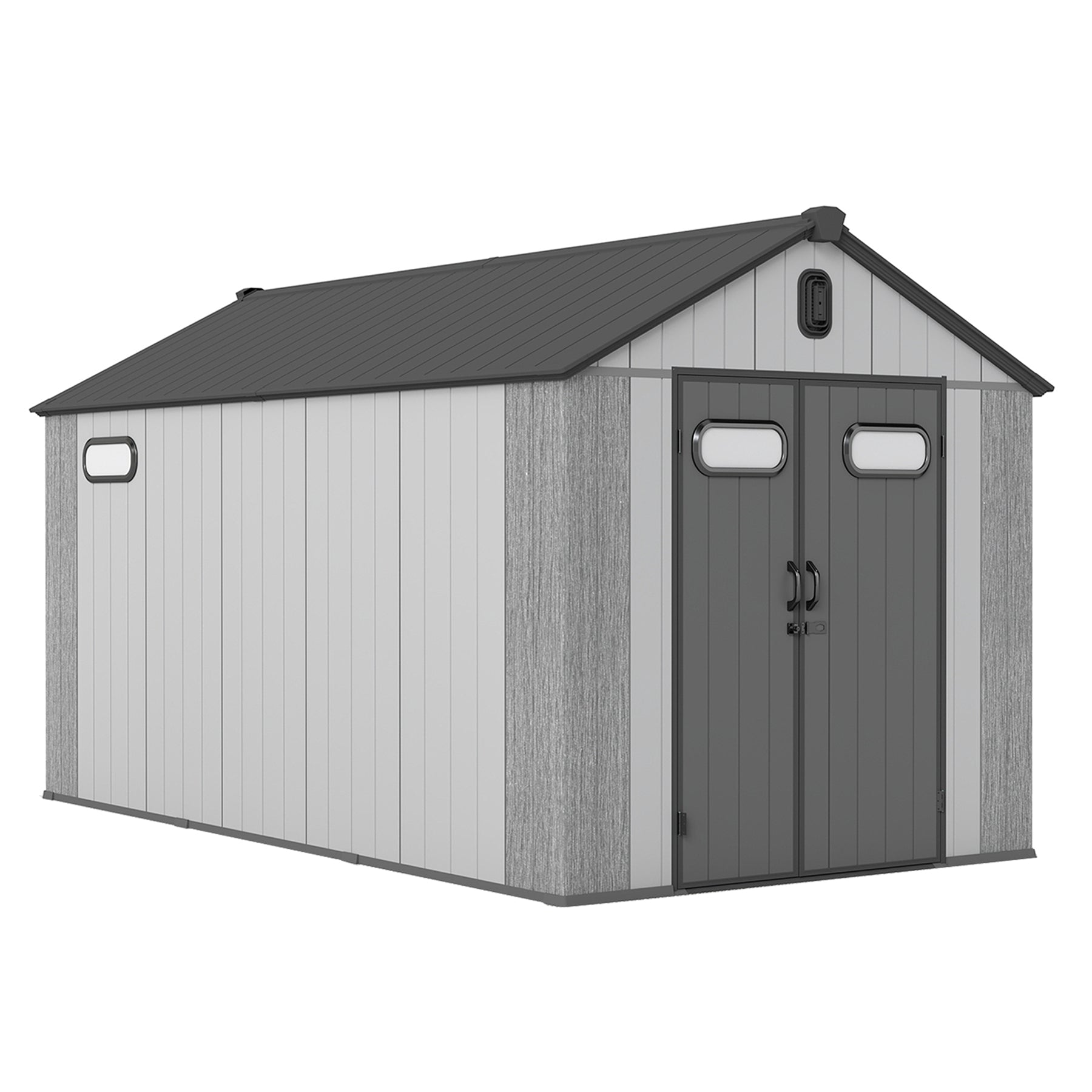 8x14Ft Resin Outdoor Storage Shed with Carpet