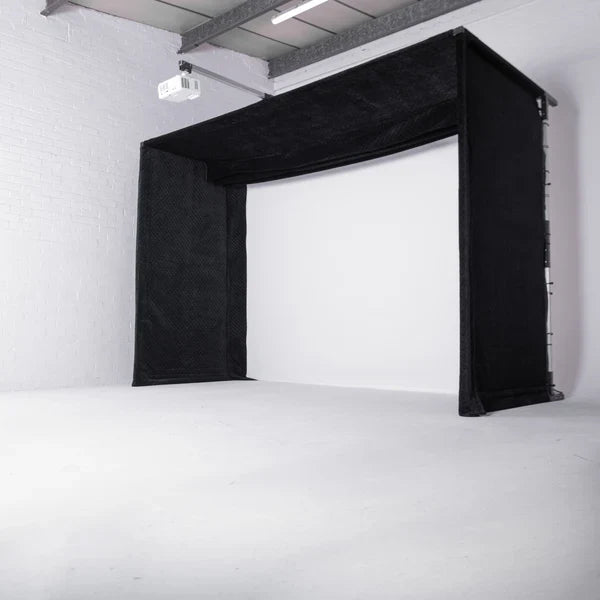 GolfBays Lux Golf Simulator Hitting Enclosure - Home Outpost Supply
