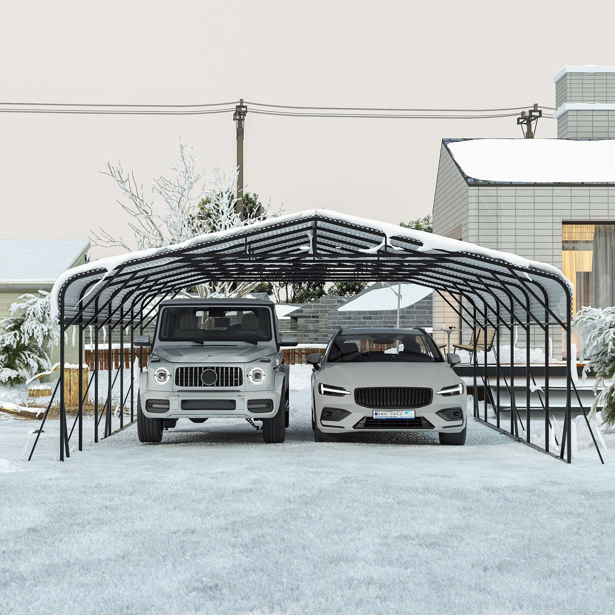 Heavy Duty 20'X30' Carport Canopy - Home Outpost Supply