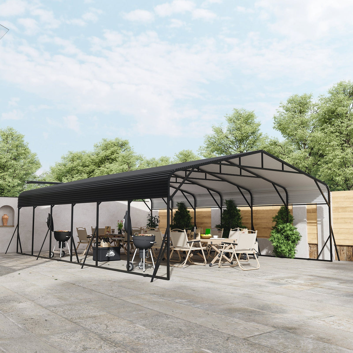 Heavy Duty 20'X30' Carport Canopy - Home Outpost Supply