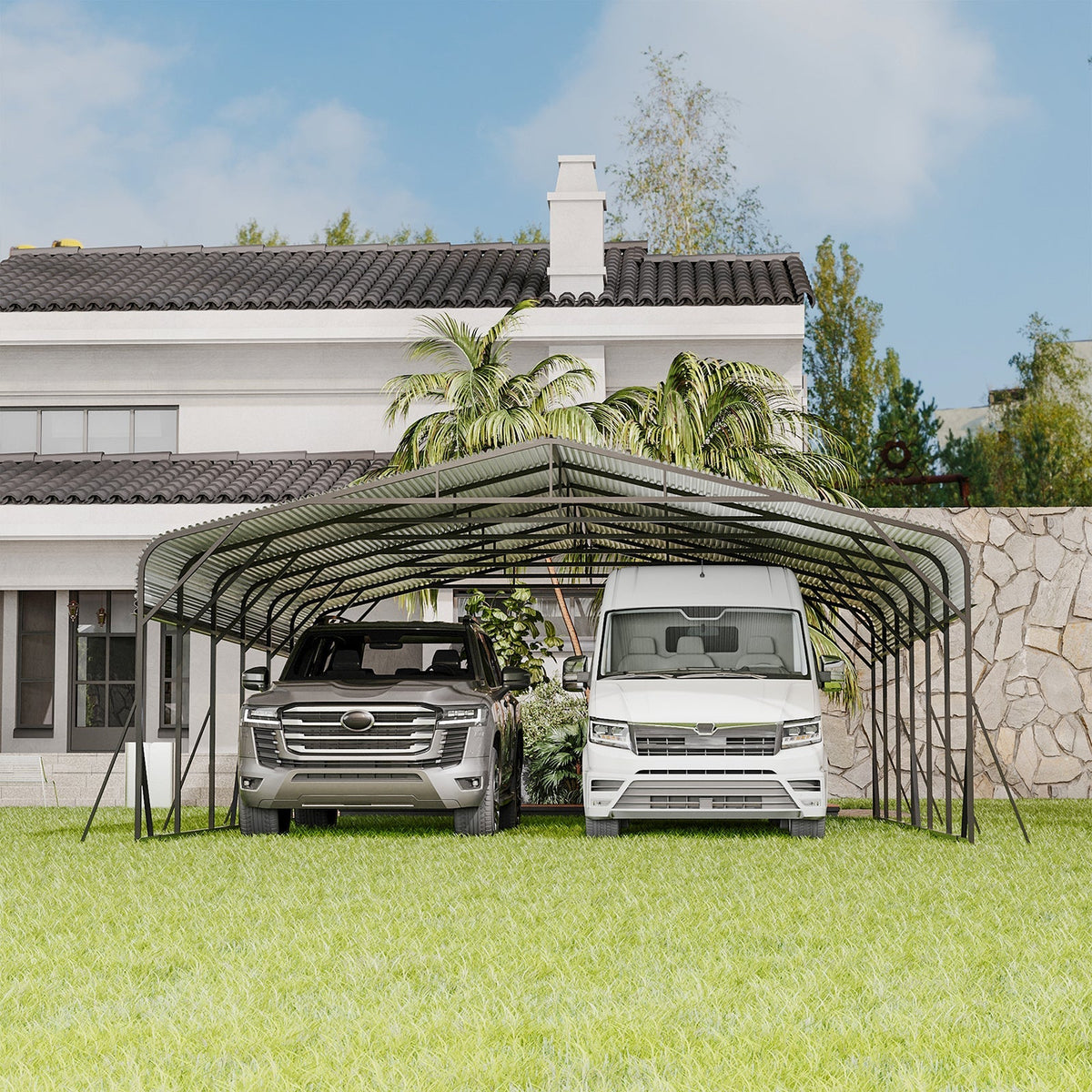 Heavy Duty 20'X30' Carport Canopy - Home Outpost Supply