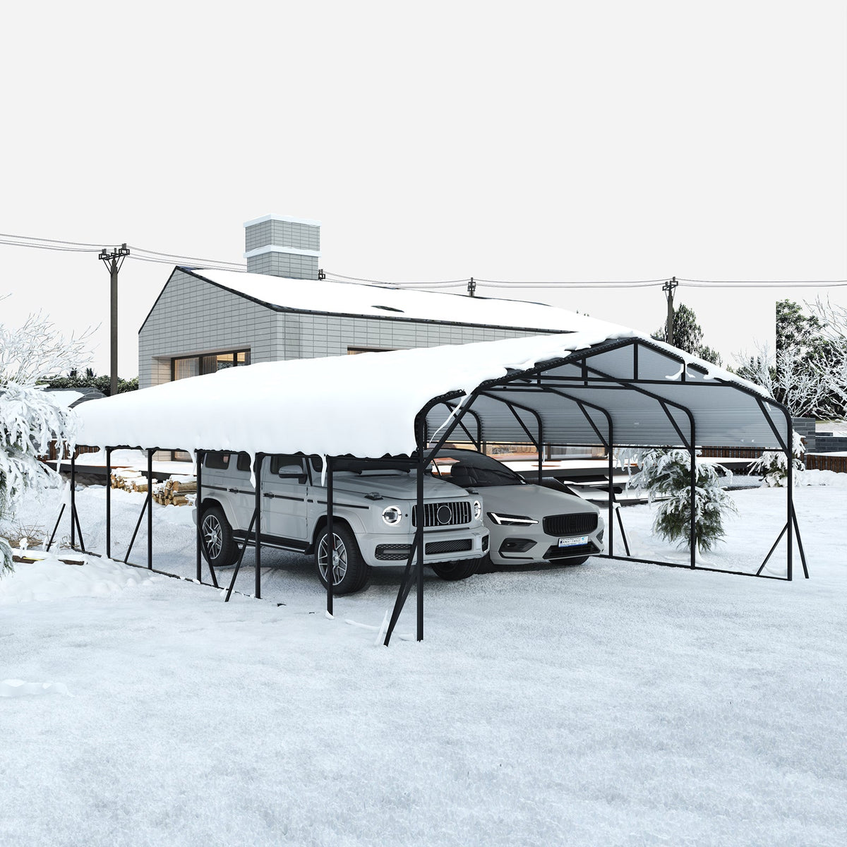 Heavy Duty 20'X30' Carport Canopy - Home Outpost Supply