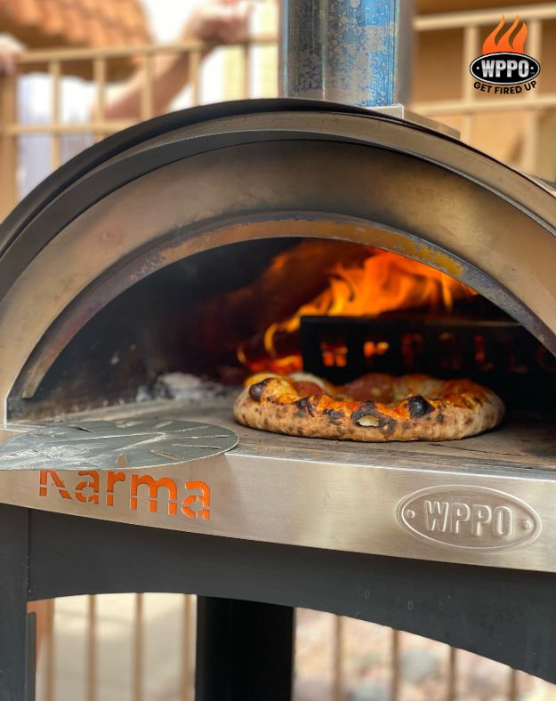 Karma 25 Colored Wood-Fired Oven With Stand/ Cart - Home Outpost Supply
