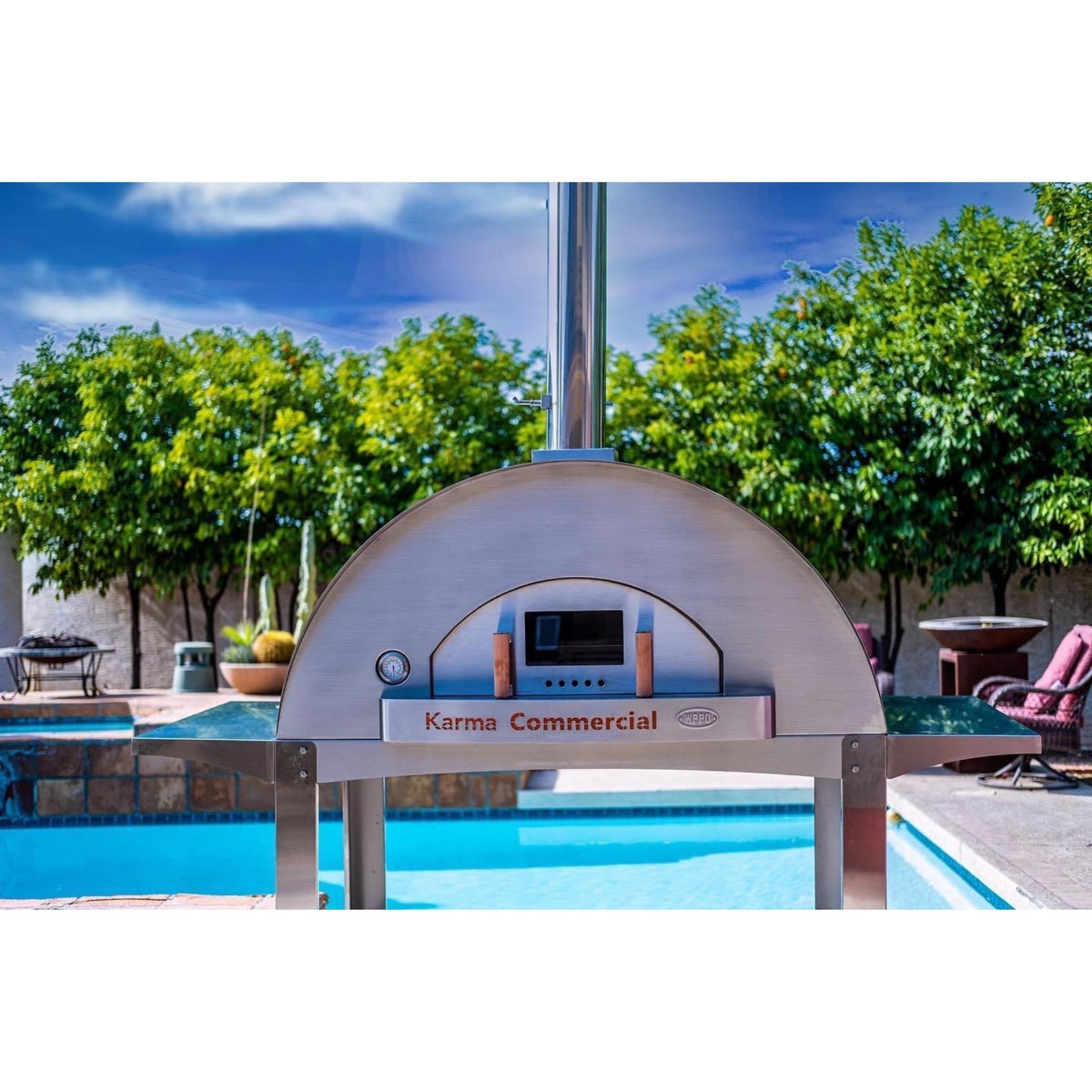 Karma 55 304 Stainless Steel Commercial Wood-Fired Oven - Home Outpost Supply