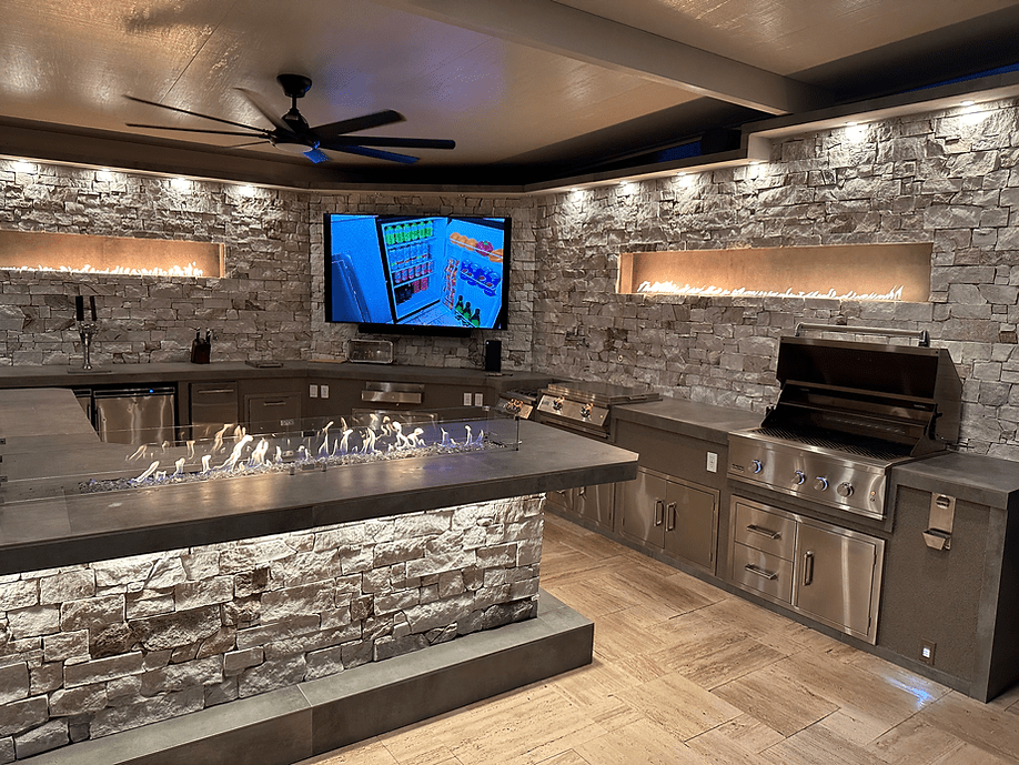 KoKoMo Luxury Outdoor Kitchen BBQ Island - Custom Built Premium Cooking Station for Your Backyard - Home Outpost Supply