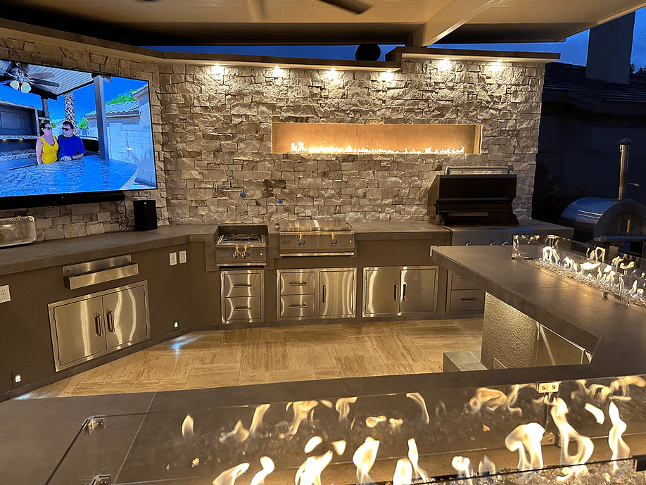 KoKoMo Luxury Outdoor Kitchen BBQ Island - Custom Built Premium Cooking Station for Your Backyard - Home Outpost Supply