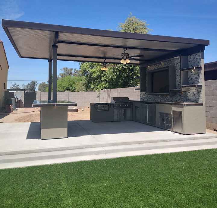 KoKoMo Montego Outdoor Kitchen BBQ Island – Stylish Built-In Grill Island for Patios - Home Outpost Supply