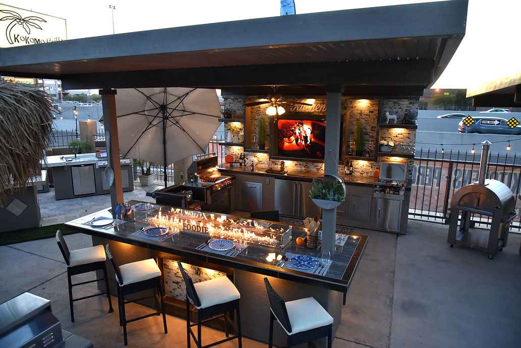 KoKoMo Montego Outdoor Kitchen BBQ Island – Stylish Built-In Grill Island for Patios - Home Outpost Supply