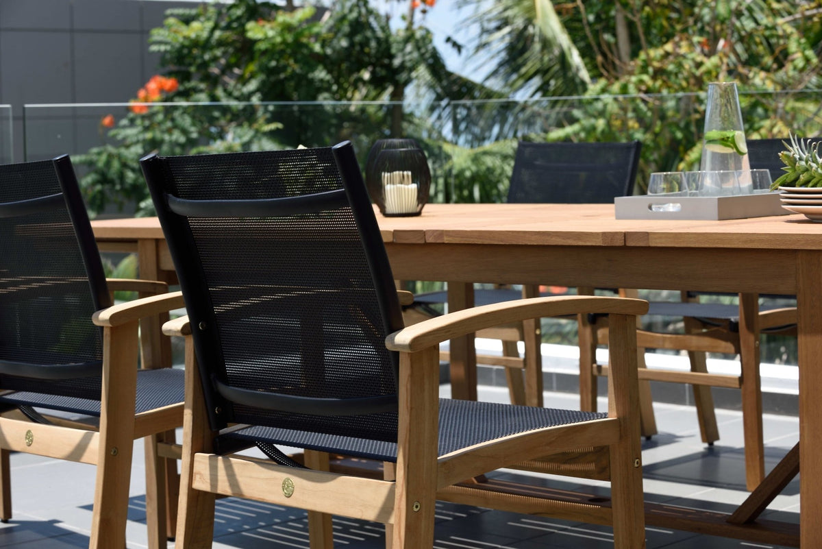 Leyland Lot Table and Fortuna Arm Chairs Dining set - Home Outpost Supply