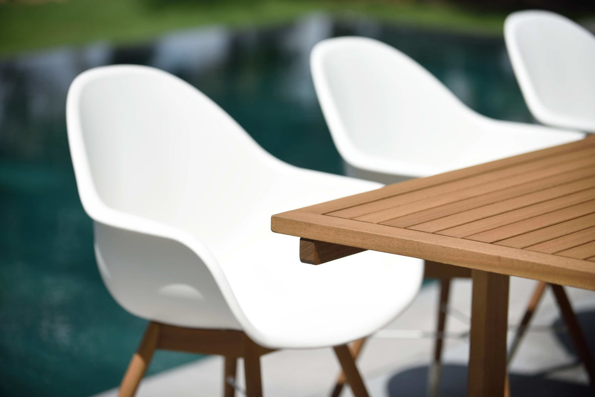 Leyland Table and 8 Chamonix Armchair Dining Set - Home Outpost Supply