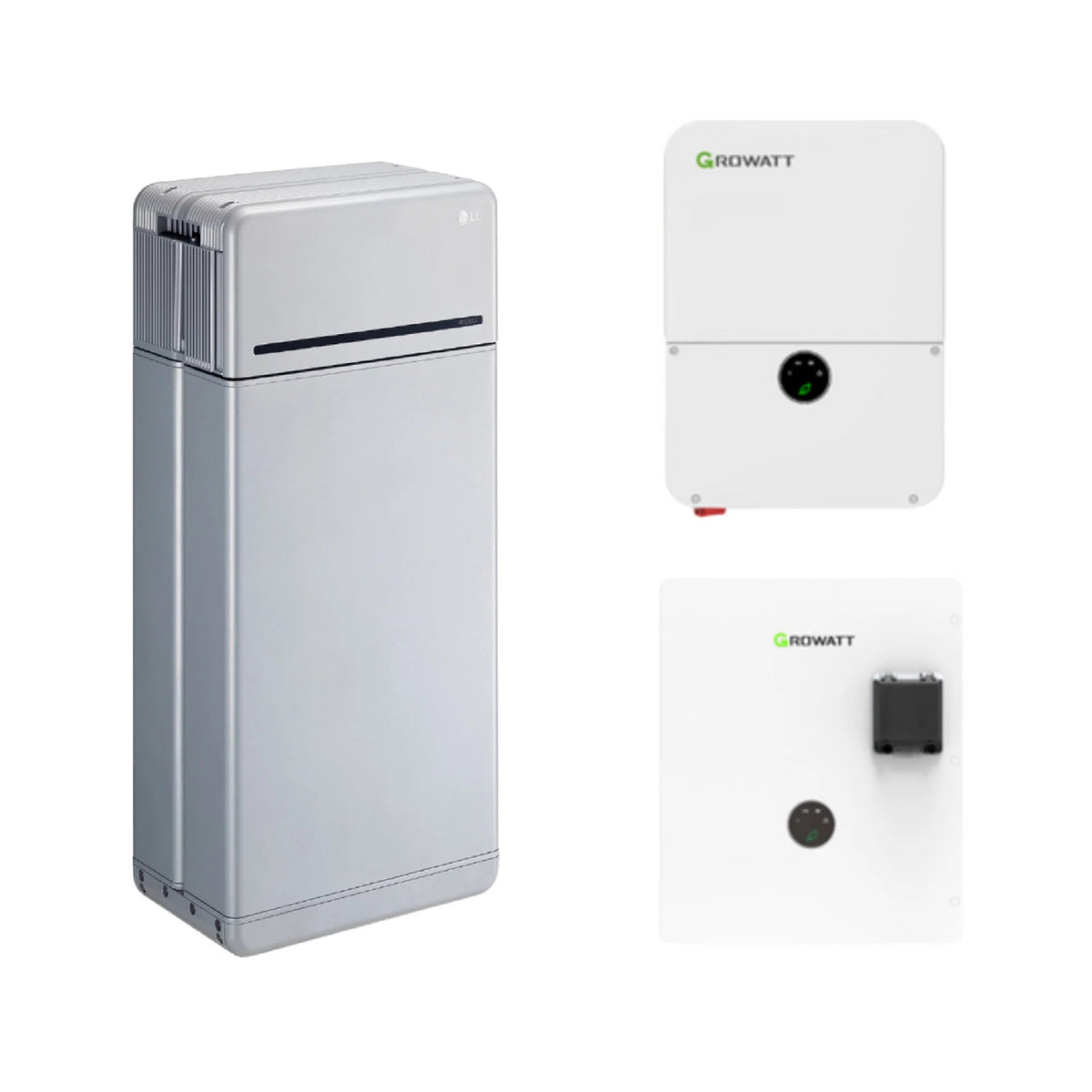 LG 16H Prime 16kWh High Voltage Battery Bundle with Growatt 7.6kW or 11.4kW Grid-Tie Inverter - Home Outpost Supply