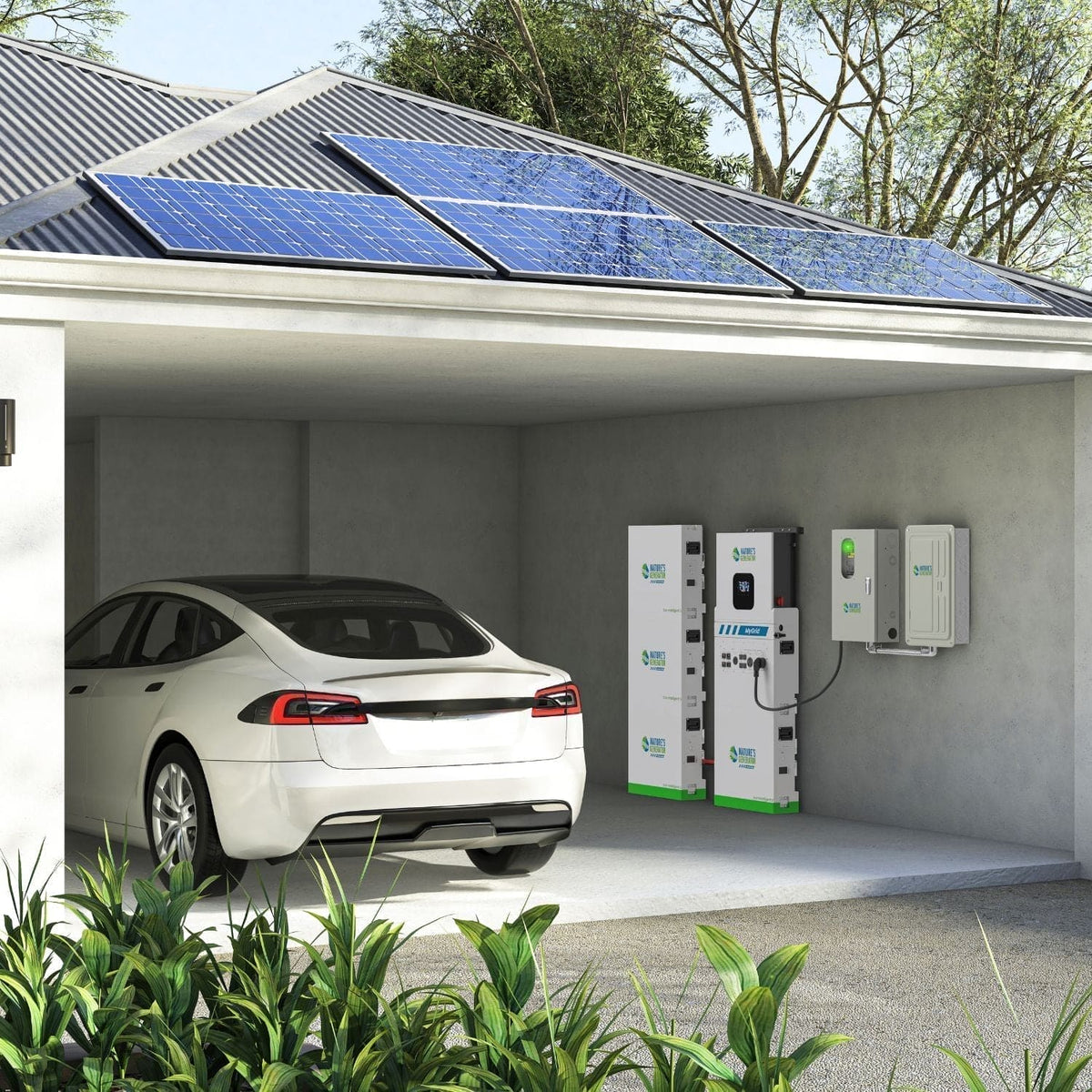 MyGrid 10K with Transfer Switch for House Battery Backup - Home Outpost Supply
