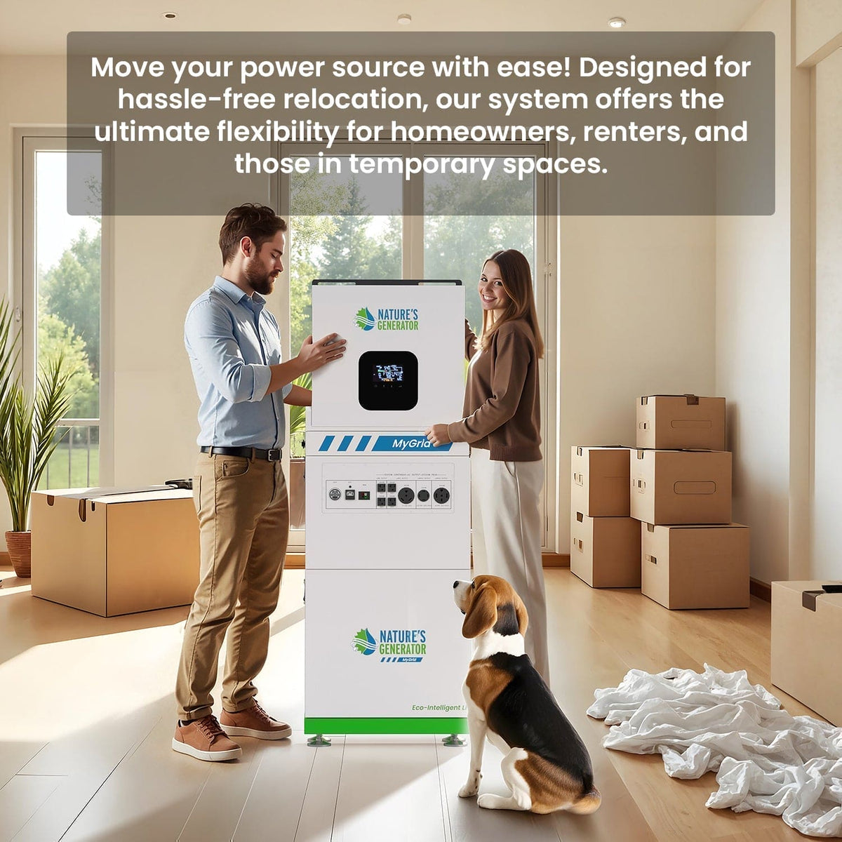 MyGrid 10K with Transfer Switch for House Battery Backup - Home Outpost Supply