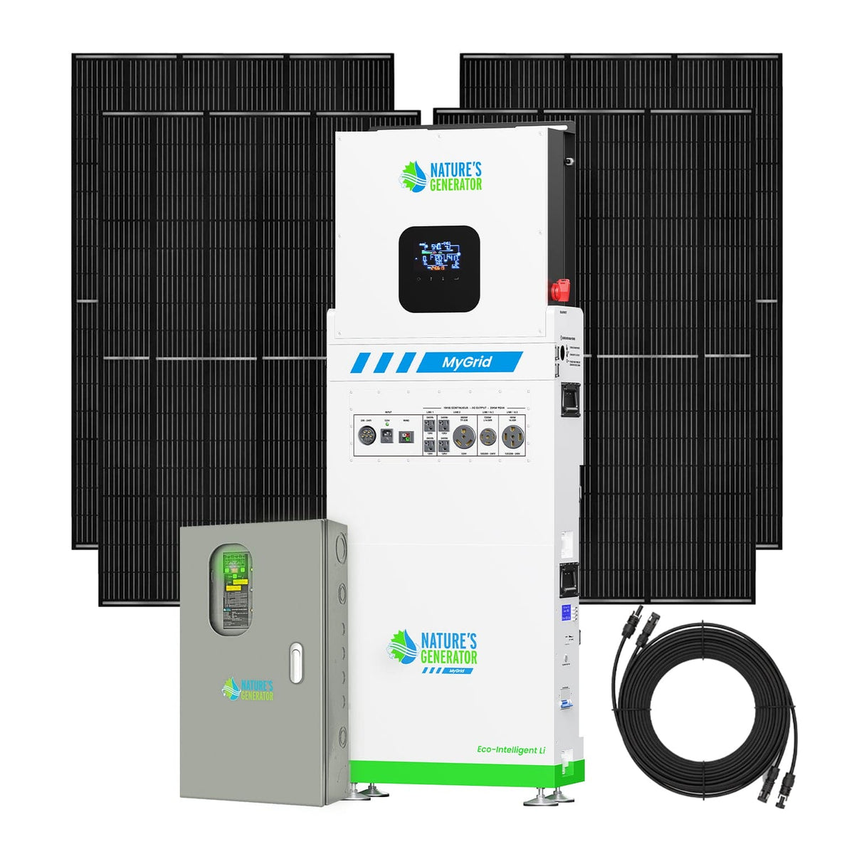 MyGrid 10K with Transfer Switch for House Battery Backup - Home Outpost Supply