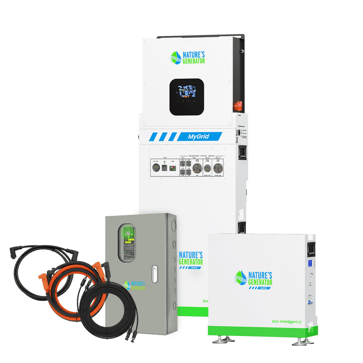 MyGrid 10K with Transfer Switch for House Battery Backup - Home Outpost Supply