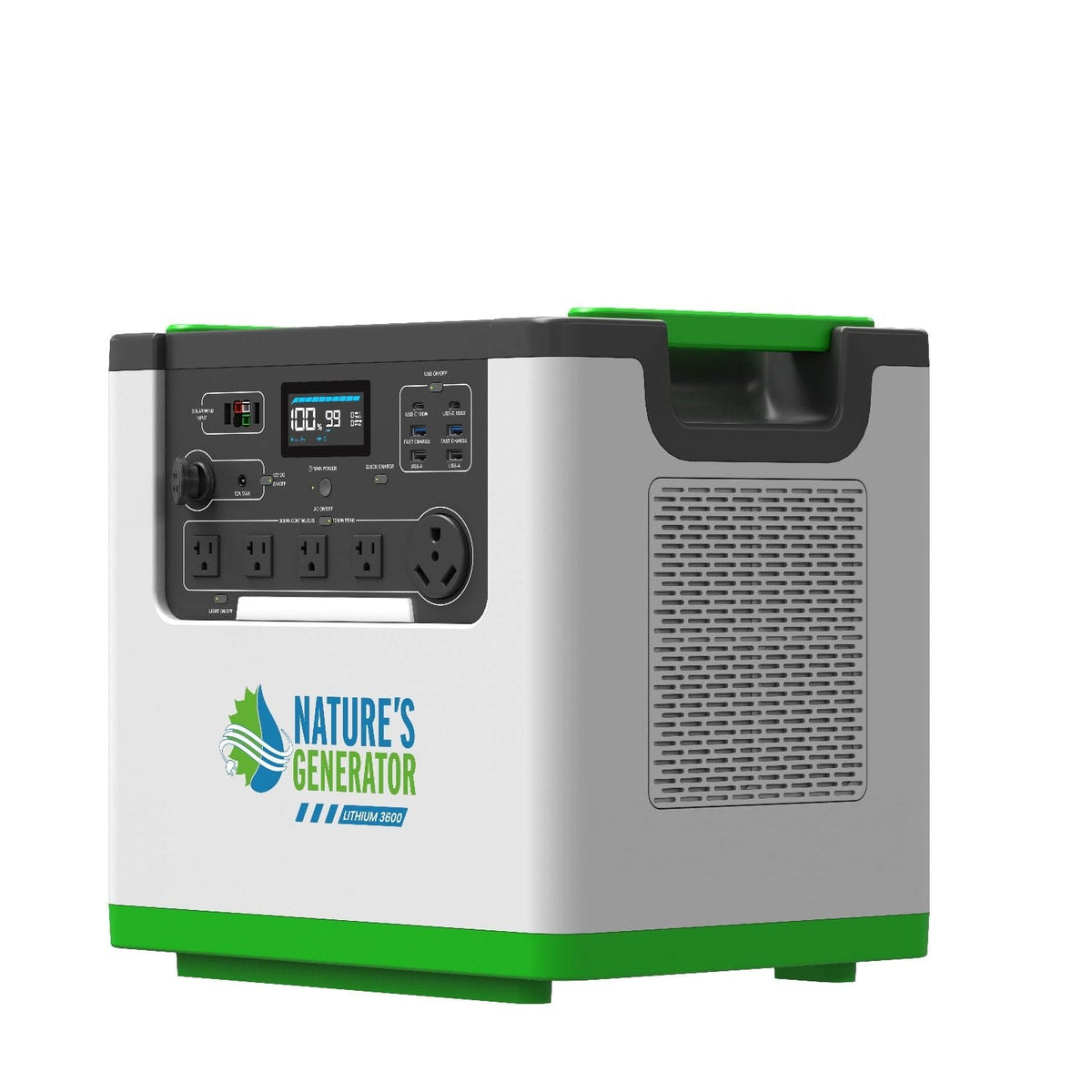 Nature's Generator L3600 Expandable Power Station – 3,072Wh LiFePO₄