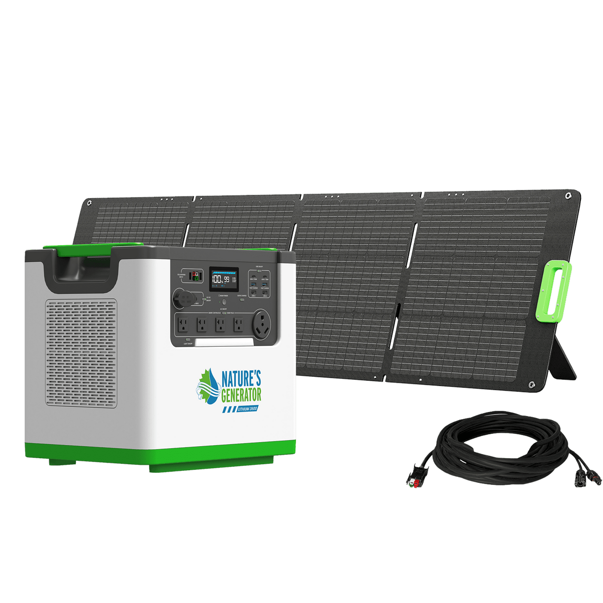 Nature's Generator L3600 Expandable Solar Generator - Home Outpost Supply
