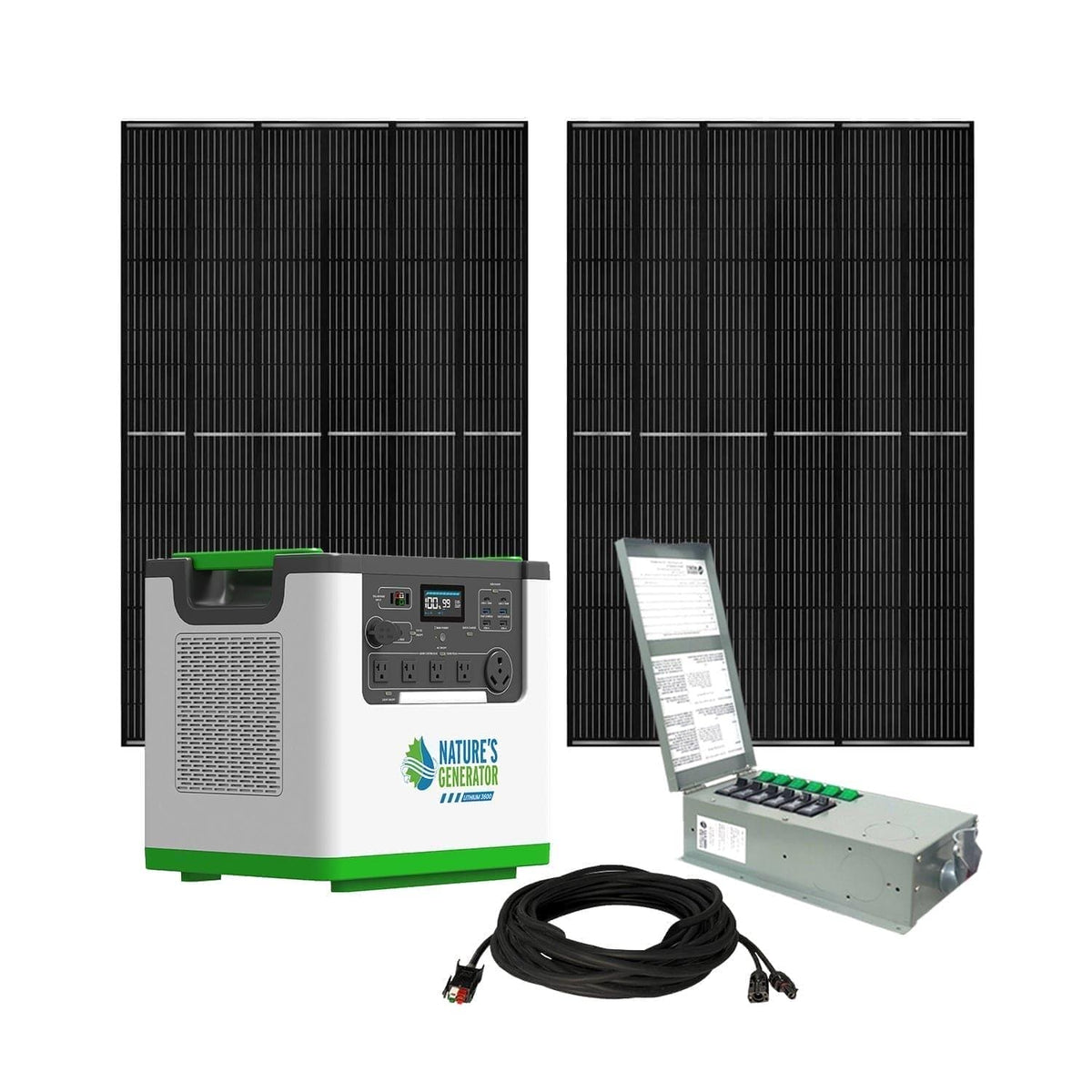 Nature's Generator L3600 Home Backup System with 6-Circuit Transfer Switch
