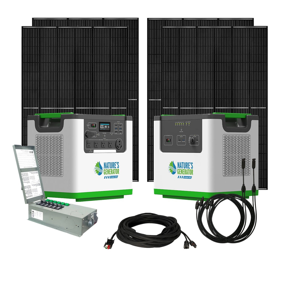 Nature's Generator L3600 Home Backup System with 6-Circuit Transfer Switch