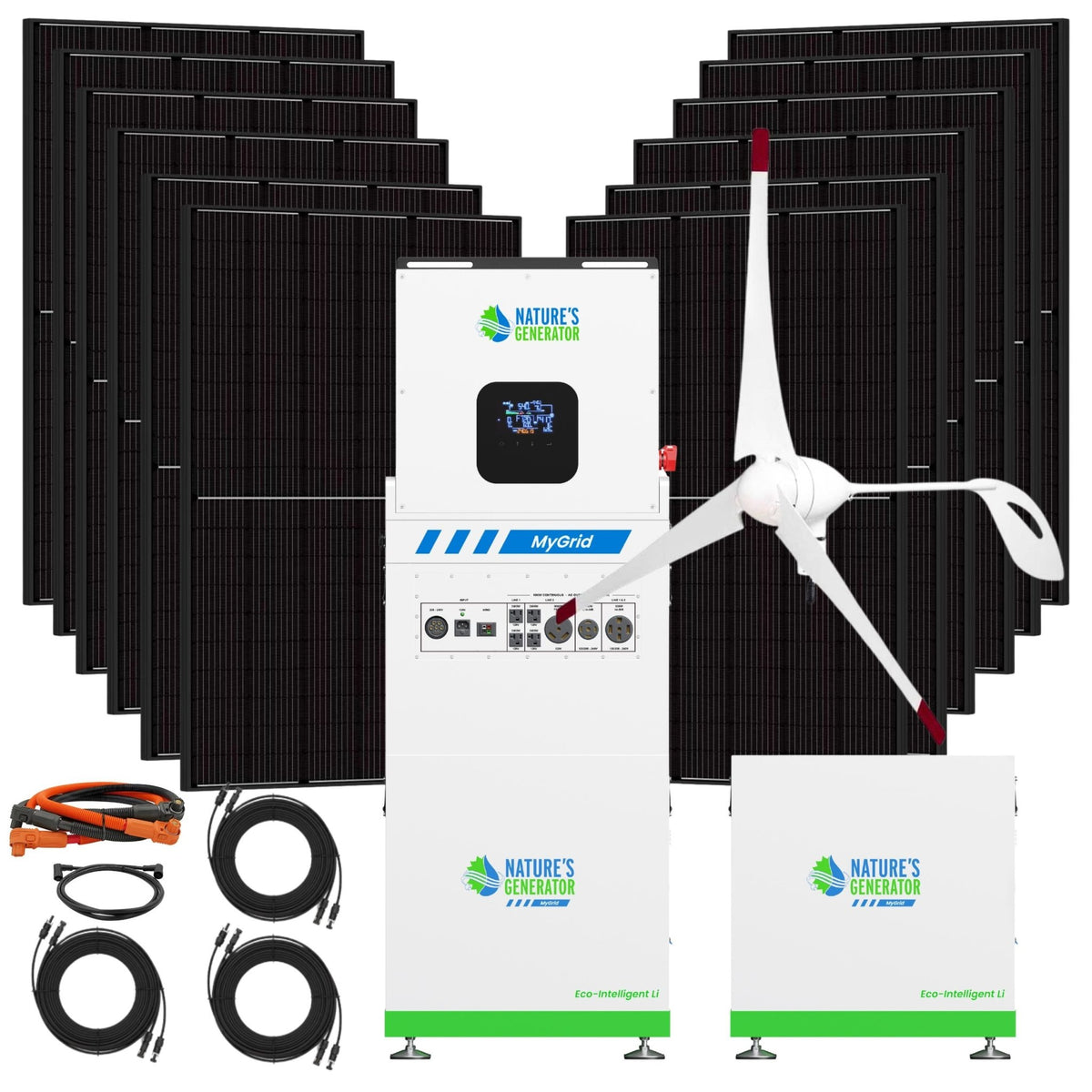 Nature's Generator MyGrid 10K Gen 2 Solar & Wind Home Backup Bundle