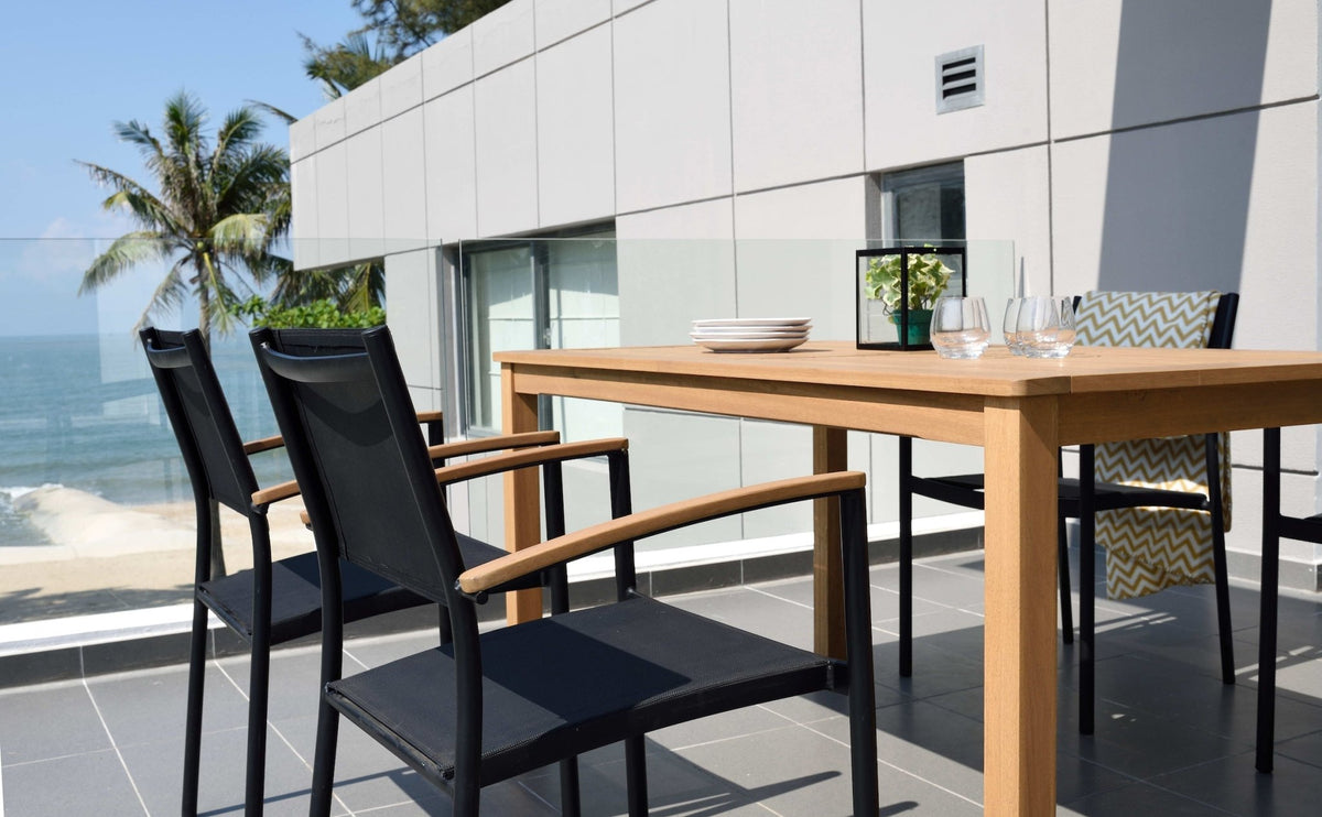 Orlando Rectangular Table and Vera Armchair Dining Set - Home Outpost Supply