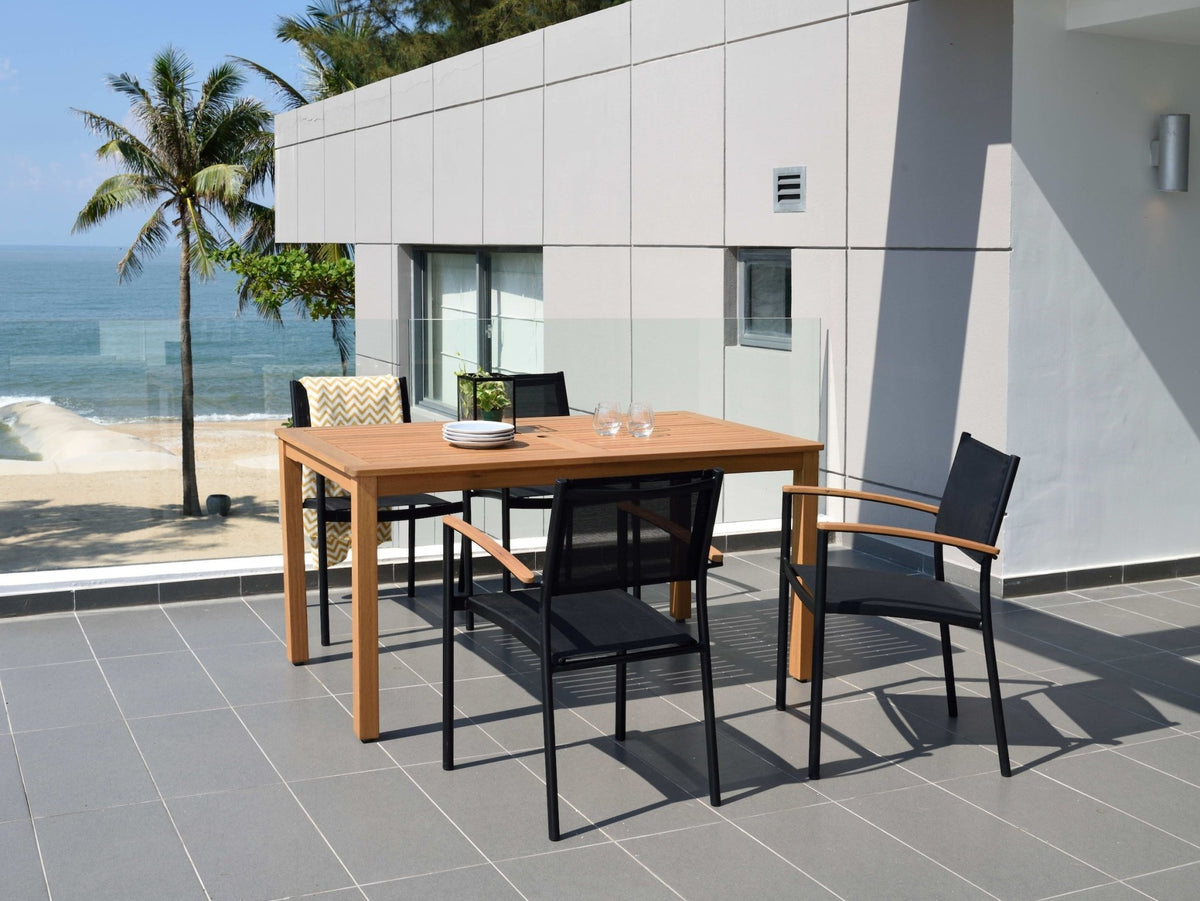 Orlando Rectangular Table and Vera Armchair Dining Set - Home Outpost Supply