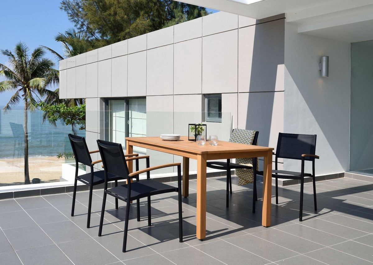 Orlando Rectangular Table and Vera Armchair Dining Set - Home Outpost Supply