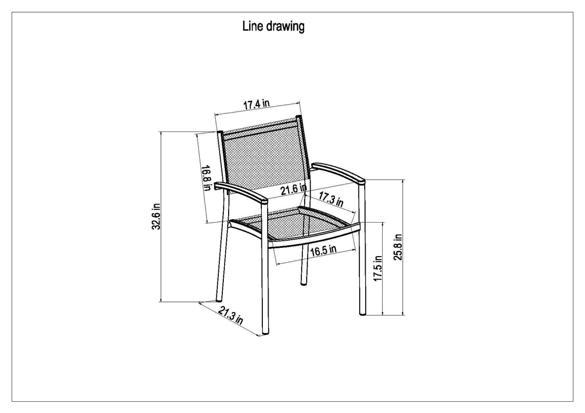 Orlando Rectangular Table and Vera Armchair Dining Set - Home Outpost Supply