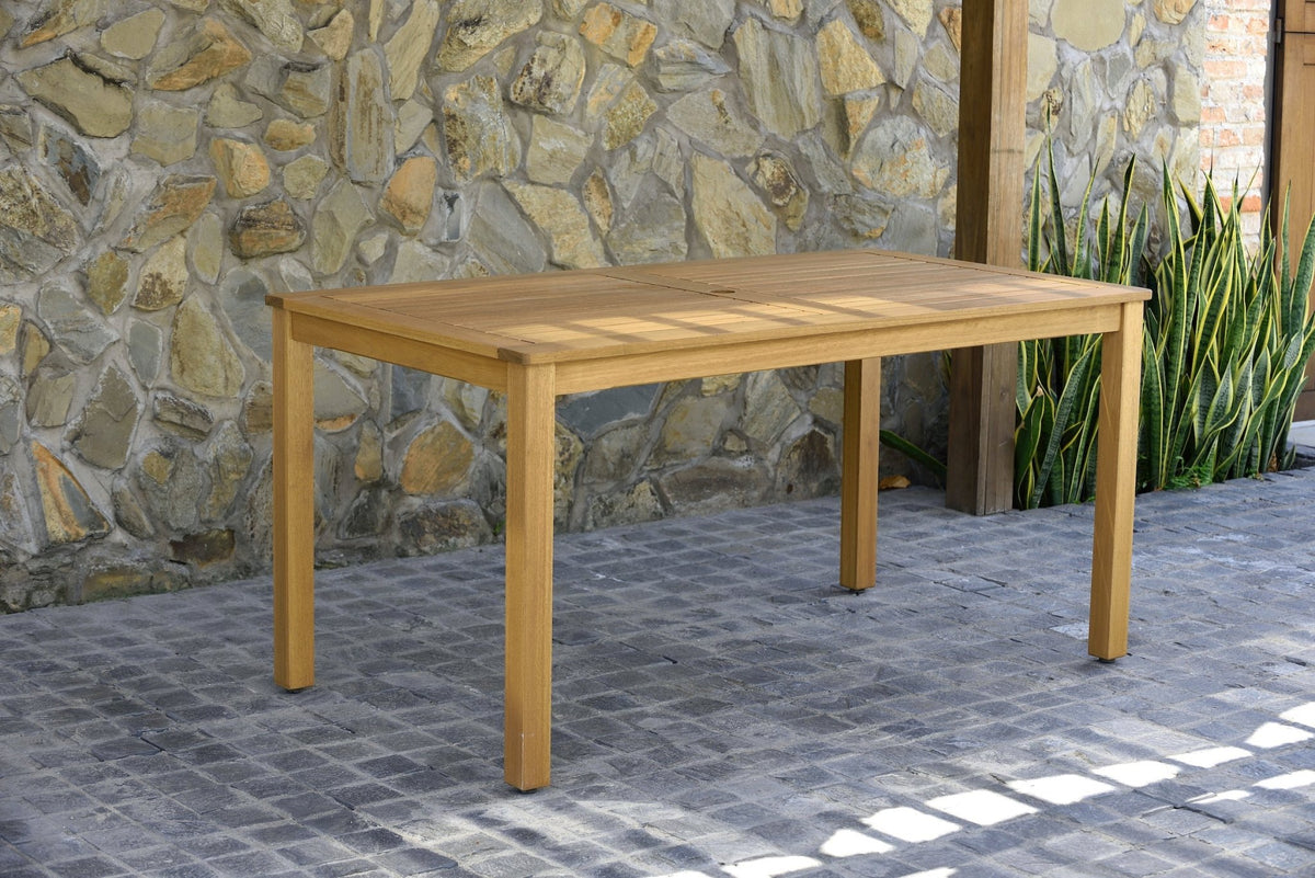 Orlando Wood Table and Manhattan Black Dining Set - Home Outpost Supply