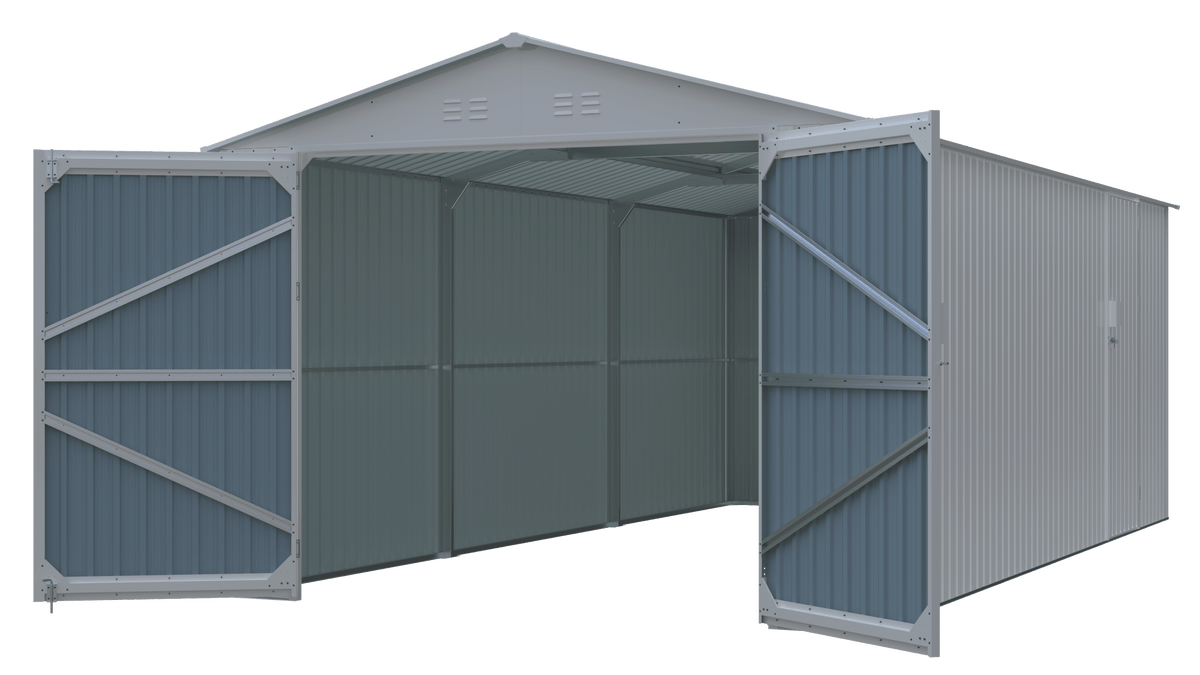 Outdoor Storage Shed 20x13 FT - Metal Garden Shed - Home Outpost Supply